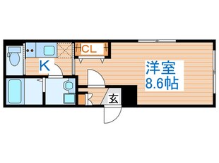 イニシアティブ愛宕橋Ⅱの物件間取画像